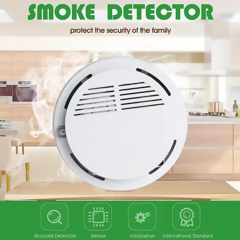 ACJ168 пожарная дымовая сигнализация независимая Беспроводная фотоэлектрическая