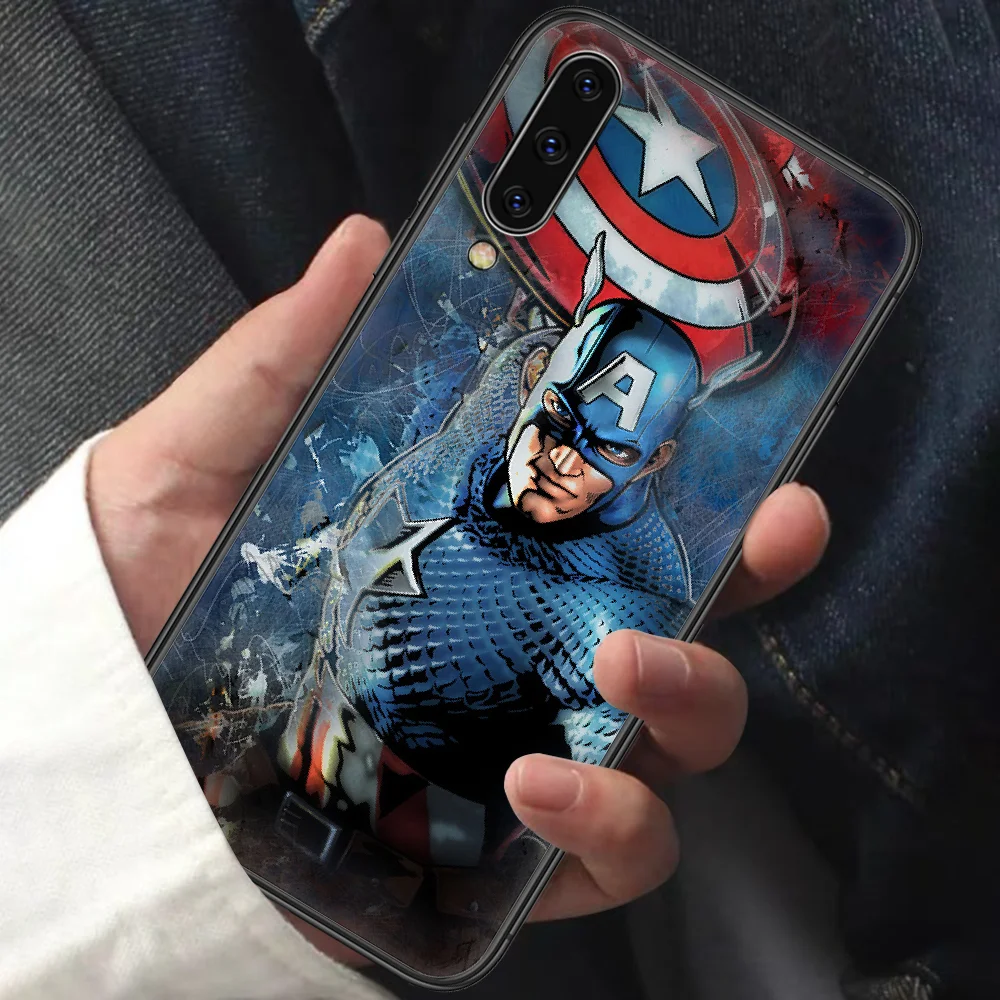 

Superhero America Captains Phone Case For Samsung Galaxy A10 A20 A30 E A40 A50 A51 A70 A71 A J 5 6 7 8 2016 2017 2018 black