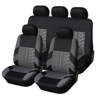 embroidery seat car covers set universal fit most vehicles covers with tire track styling car seat protector front cushion cover