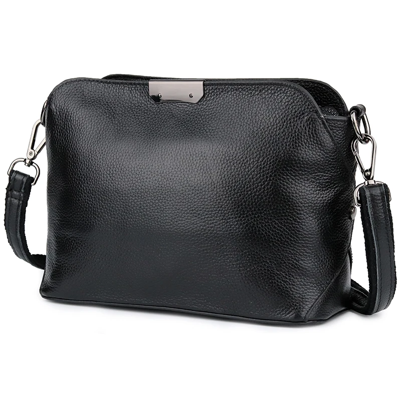 Сумка мессенджер на плечо для женщин саквояж макияжа сумочка кросс боди из натуральной кожи молнии