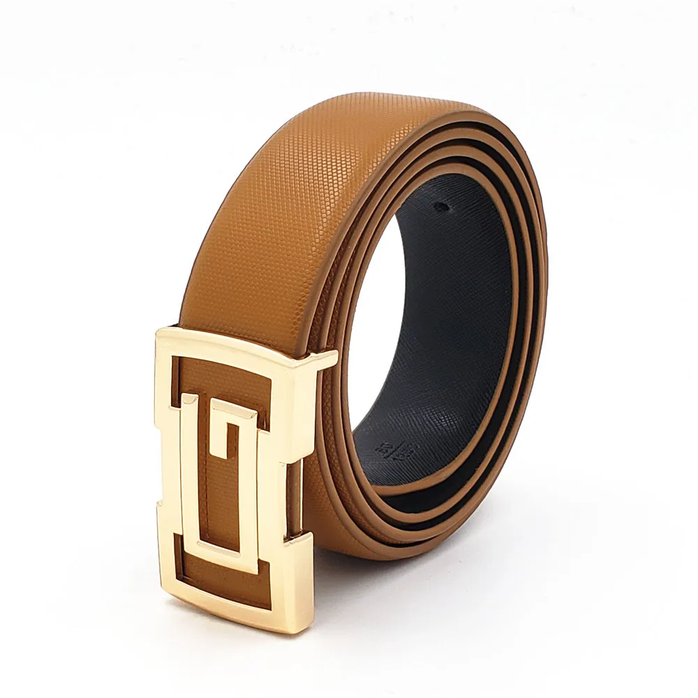 Men G Belt Luxury Designer Belts High Quality Male Genuine Leather Waist Strap Famous Brand Gold Buckle Jeans Gift | Аксессуары для