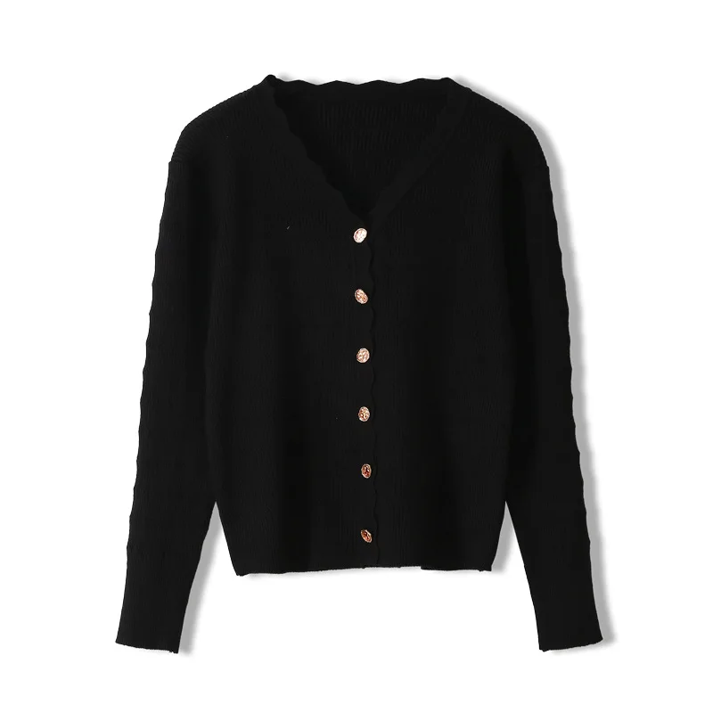 

Spring Fall Vintage Purple Women Sweater Pull V Neck Korean Style Center Buttons Female Streetwear Knitted Cardigan Femmes Tops