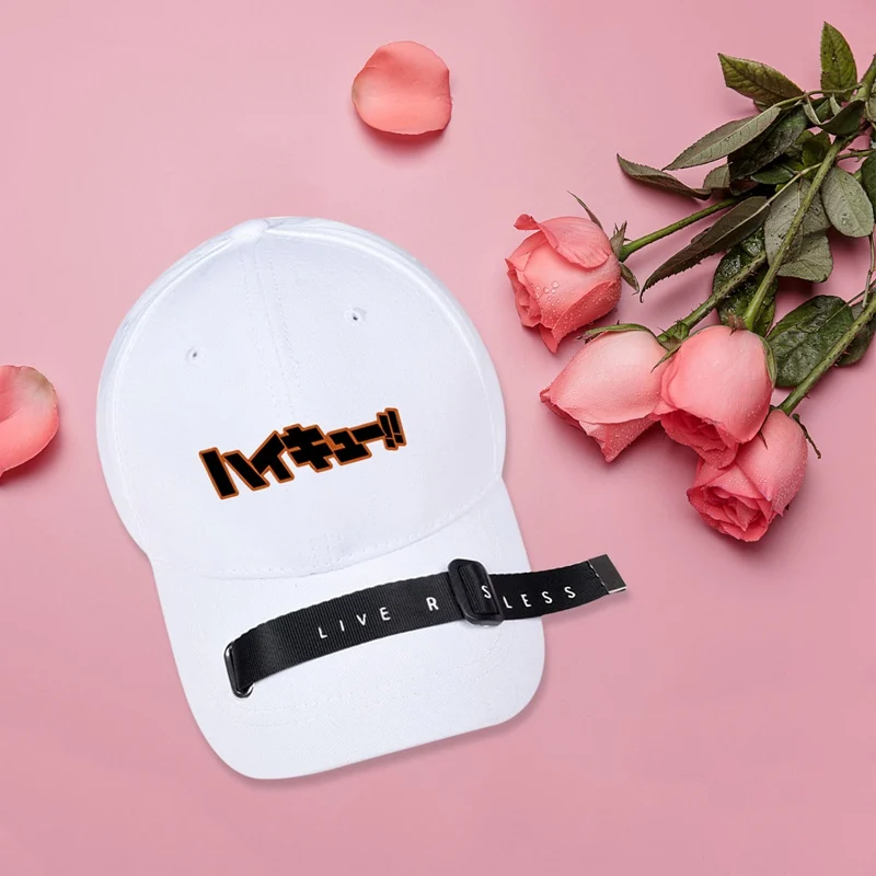 

Haikyuu Shoyo Hinata Anime Unisex Baseball Cap Black White Baseball Cap Tee Baseball Cap Hats Women Men