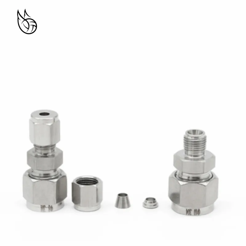 Переменный диаметр 3 ~ 12 мм труба OD с двойным наконечником прямой Компрессионный