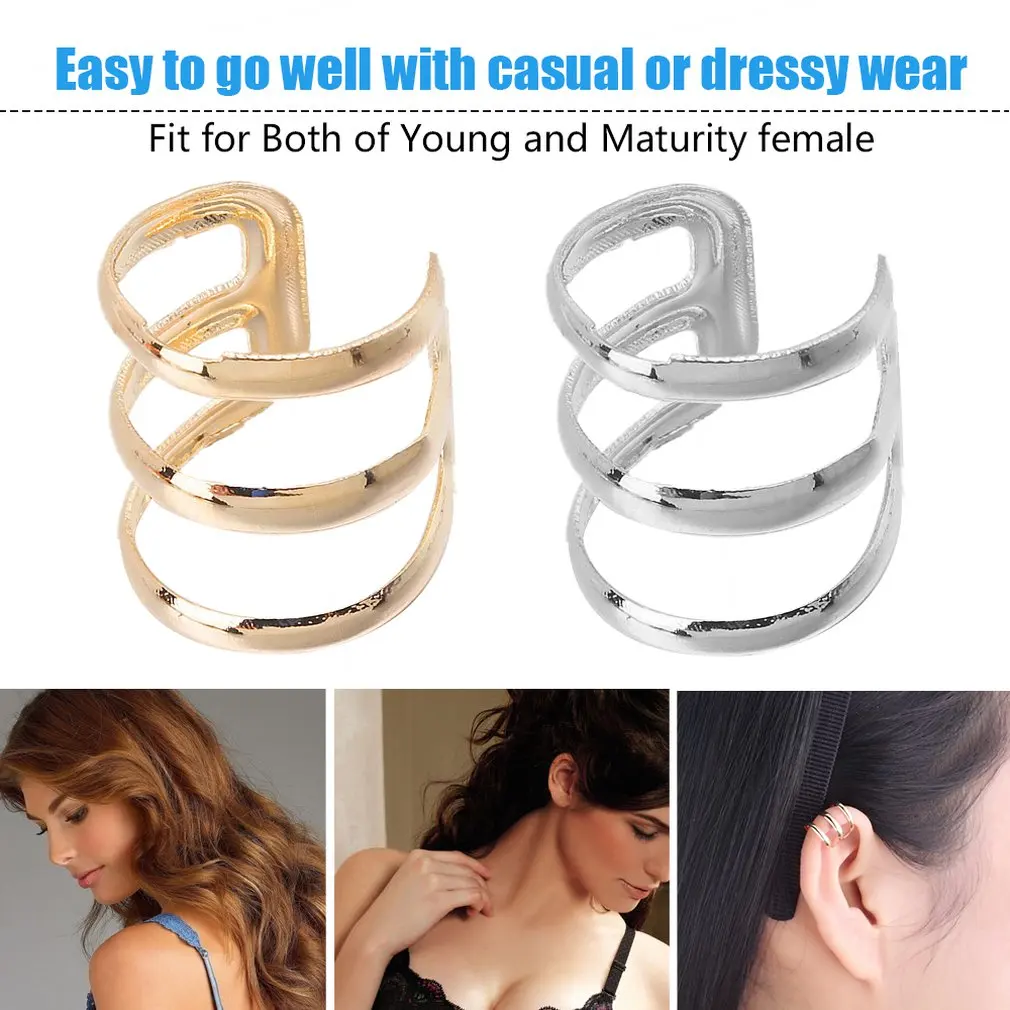 Новые брендовые серьги в стиле панк-рок с зажимом для ушей без пирсинга