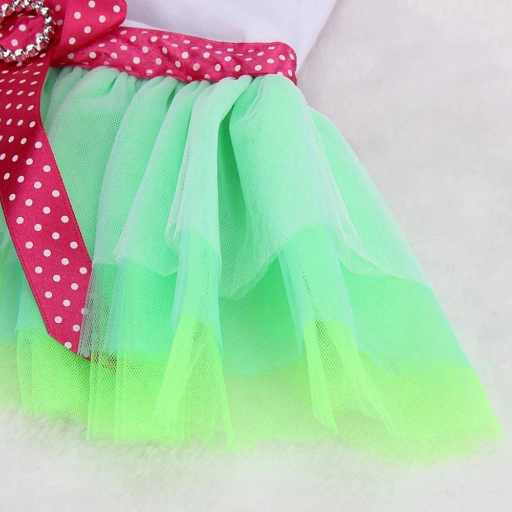 Летние для домашних животных собак кошка щенок губы платье пачка одежда футболка