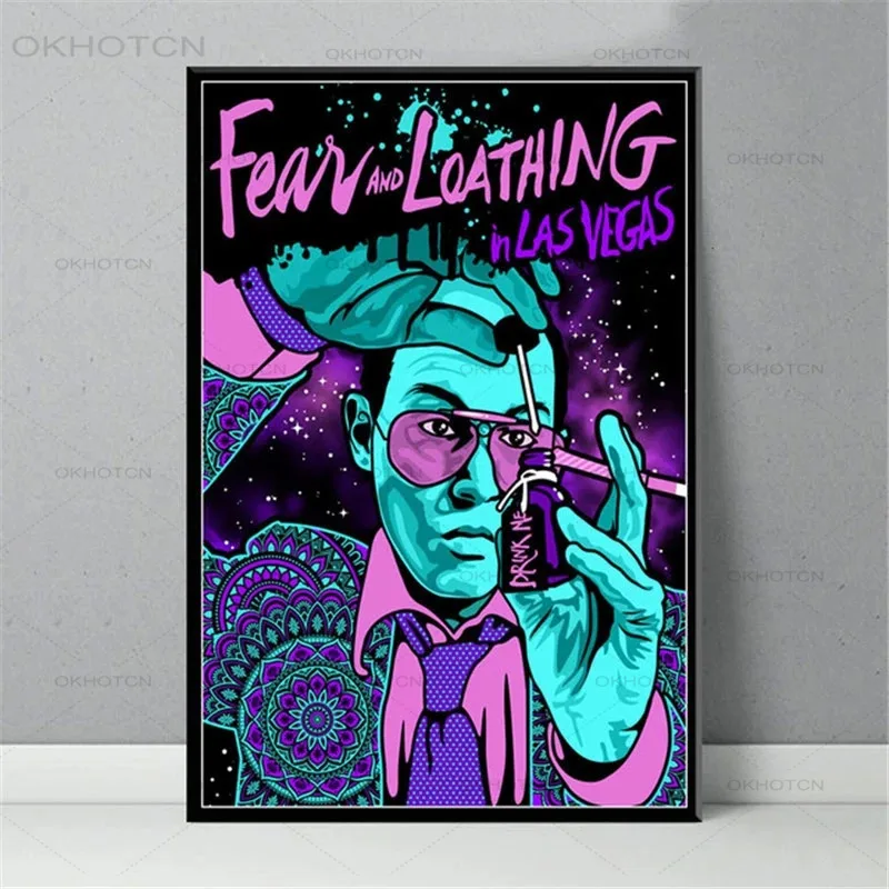 

Fear and Loathing In Las Vegas Classic Movie Poster Print Canvas Posters and Prints Painting Pictures Wall Art Home Room Decor