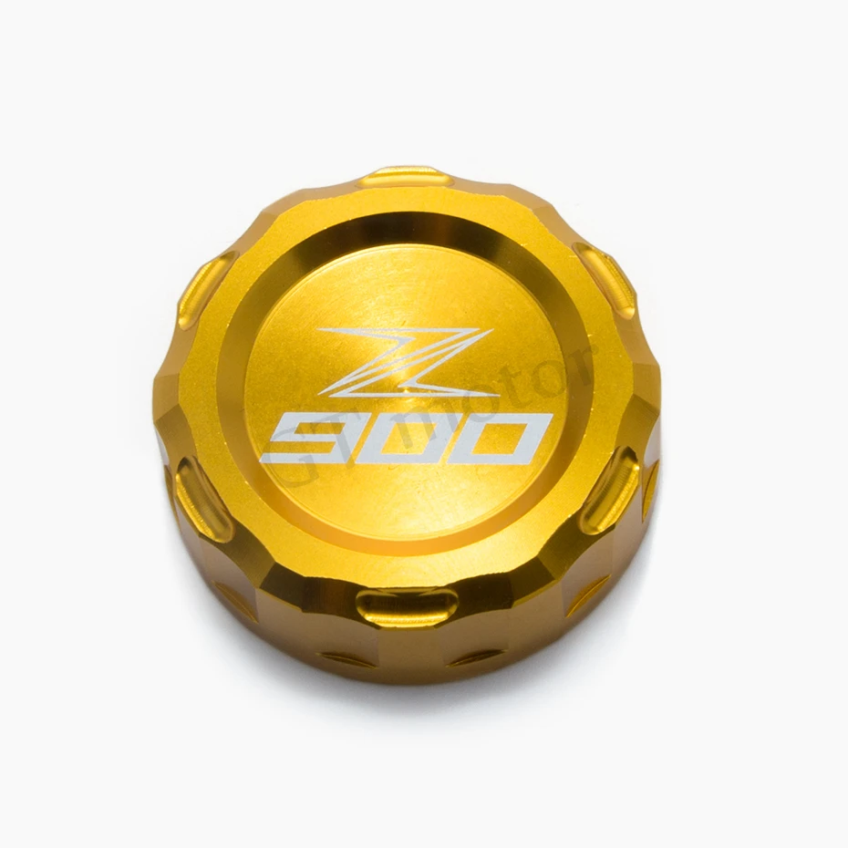 

GT Motor- Motorcycle CNC Aluminum Rear Brake Fluid Reservoir Cover Cap For Kawasaki Z900 Z 900 with z900 logo