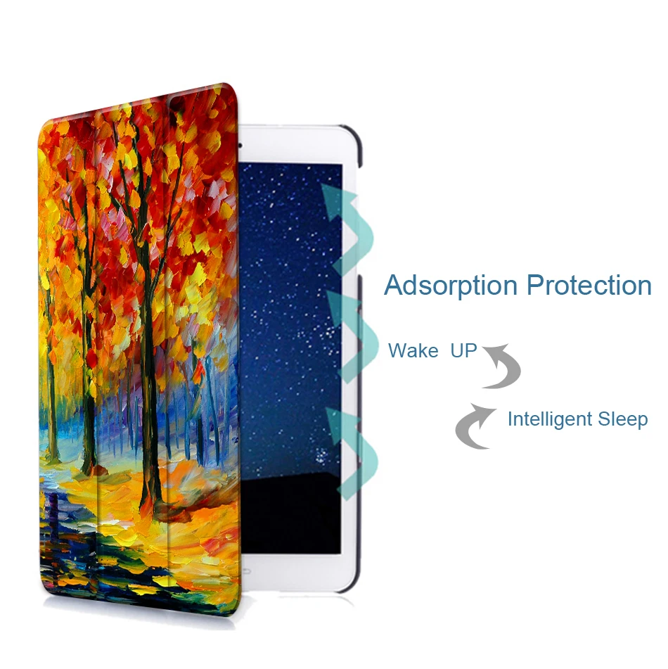 MTT чехол с масляным рисунком для samsung Galaxy Tab S2 8,0 ''SM-T710 T715 из искусственной кожи откидной смарт-чехол защитный чехол T713 T719