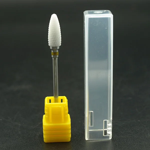 H0613Yellow EasyNail 26 типов супер белая керамическая дрель для ногтей битэлектрическая сверлильная машинка для маникюра Аксессуары Инструмент для ногтей, средство для удаления кутикулы - Цвет: H0613Yellow