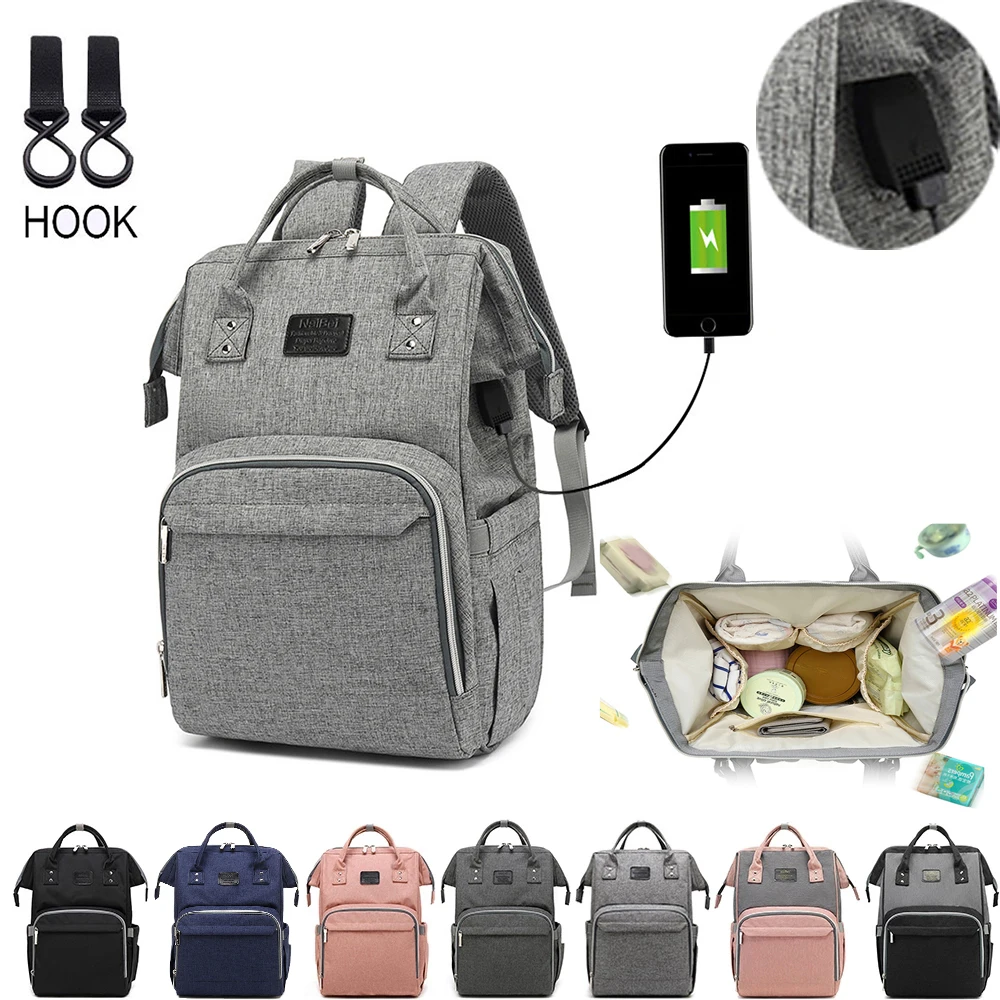 

Fashion Mommy Bag Baby Diaper Bag Large Capacity Maternity Bag Multifunctional Nursing Bag 0-4 Years Old Mother's Equipment