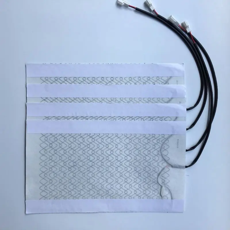 

N84F 4 Pads Universal Carbon Fiber Heated Seat Heater 12V Pads 5/6 Level Switch