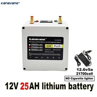 capacity 12v 25ah battery pack 30ah rechargeable lithium mobile power with bms cigarette lighter usb 20ah 18650 for tool