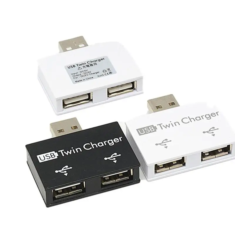 

Mini Fashion Usb Hub To 2 Port Charger Hub Adapter New Usb Hub Hot Splitter 2.0 Tablet Computer For Phone Usb Salen L1R4