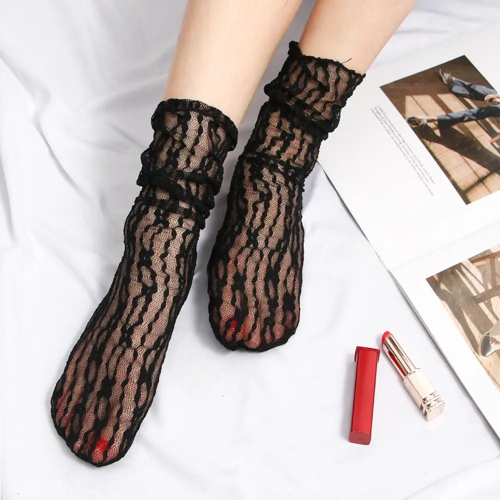 2021 мода на весну и лето корейский ворс чулки женские ультра тонкий цветочный