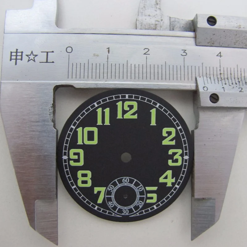 

35mm black dial fit Unitas ETA 6497 ST movement B-Uhr Watch