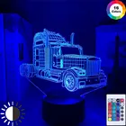 3D светодиодный ночной Светильник для грузовых автомобилей, с 7 цветов светильник для украшения дома лампы удивительный визуализации Оптические иллюзии Awesome