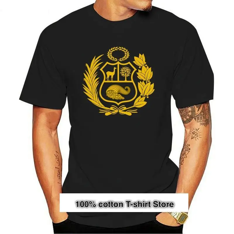 

Camiseta de Peru para hombre y mujer, camiseta de 4,5 de brazos перуанские, camiseta de oro