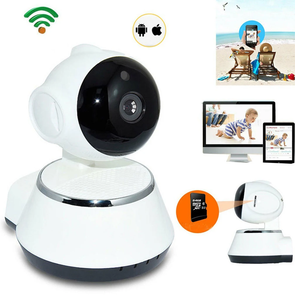 V380 1080/720P HD Беспроводная умная видеокамера с wi-fi домашняя ИК Веб-камера ночного видения HD Беспроводная IP камера