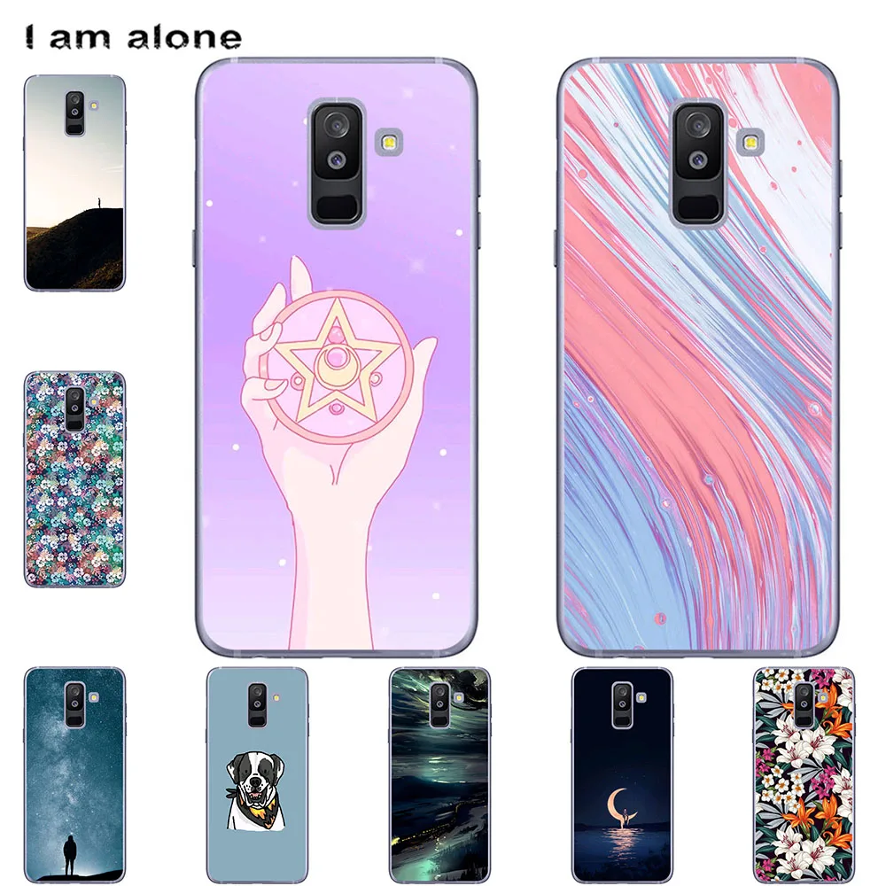 

Чехол для телефона I am alone для Samsung Galaxy A6 2018 A6 + A6 Plus A6S 2018 Модные Цветные чехлы с милым мультяшным принтом
