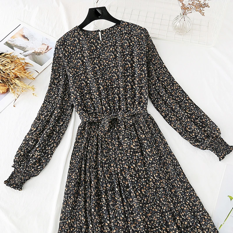 Шифоновое женское платье в стиле ретро женские весенне-летние платья новое