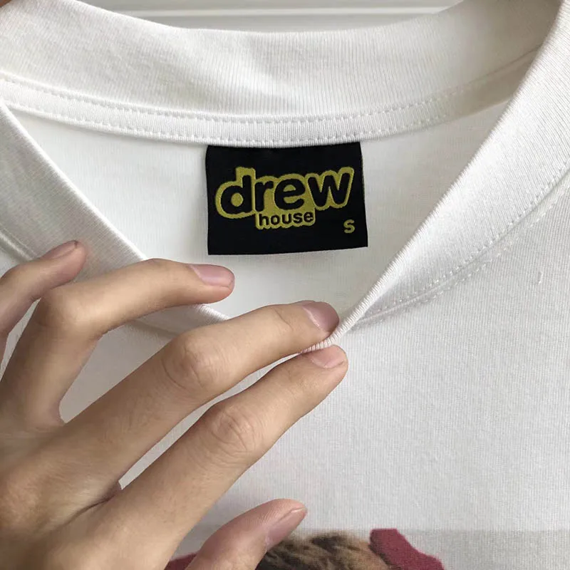 19S DREW House Girl с принтом, короткий рукав, Мужская футболка, Harajuku, Покемон, свободные хлопковые футболки для мужчин и женщин, пуловер, хип-хоп Футболка