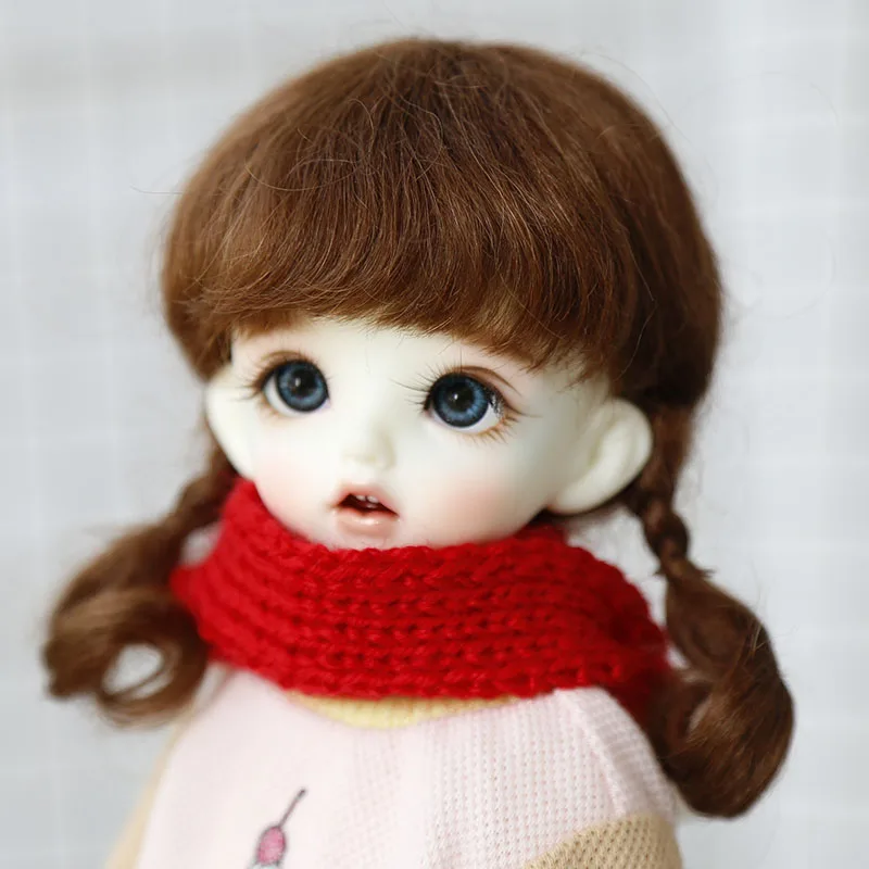 Новый розовый золотой 1/6 парик Bjd 30 см SD DD кукла косички Кукла специальный