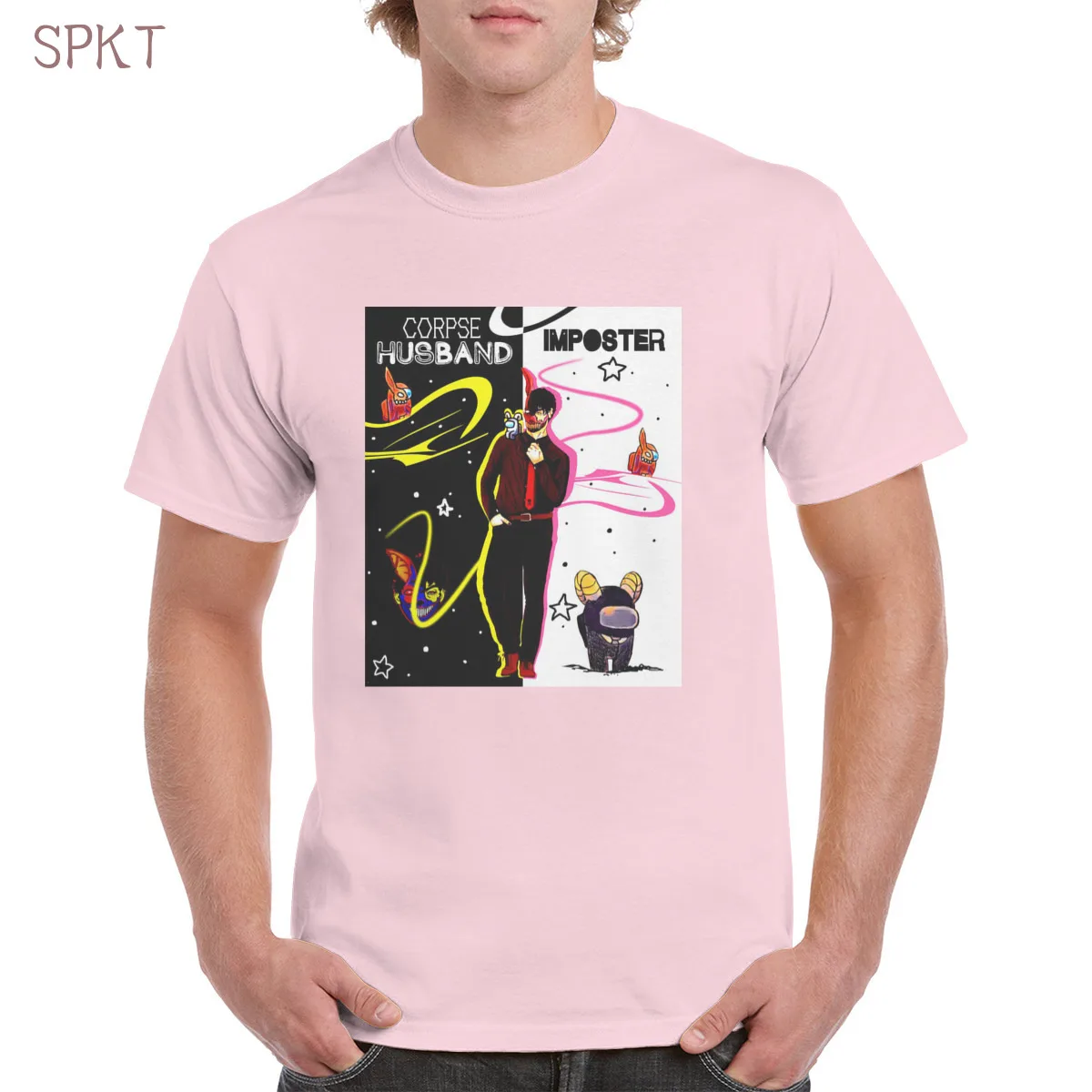 

Corpse Husband Mask Gothic Fangs t shirt Top Soft Oversized Cotton Tee Female/Man T-Shirt Letters