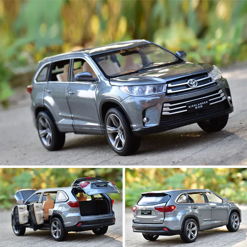 1:32 модель автомобиля Toyota Highlander литая Игрушечная из сплава детские игрушки
