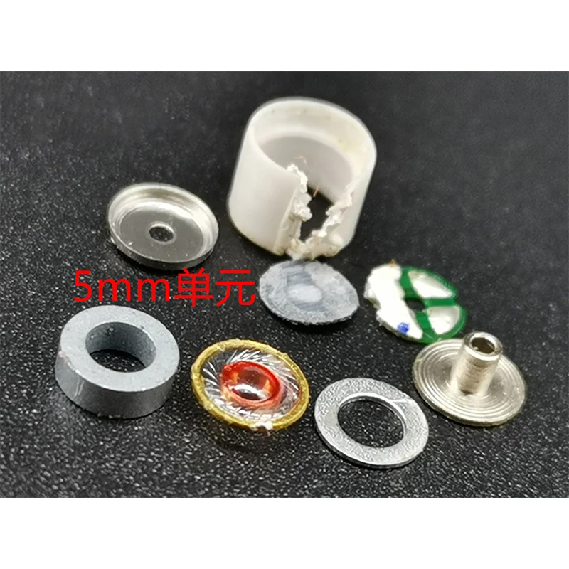 Высокоомные драйверы 160 Ом Динамики наушников с диафрагмой из силикона 5 мм 6 мм с круглым магнитом.