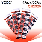 YCDC 5-50 шт. CR2025 кнопочные батареи для часов электронный пульт 3 в литиевый DL2025 BR2025 KCR2025 одноразовый запасной аккумулятор