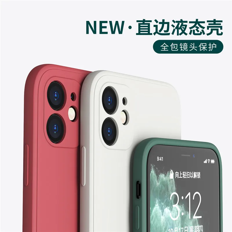 liquid silicone case for iphone 12 pro 13 mini 11 pro max se 2020 x xs xr phone bumper back cover for iphone 8 7 6 6s plus 5 5s free global shipping