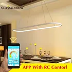 Современная подвесная светодиодная лампа, черно-белая лампа для гостиной, спальни, столовой, кухни, комнасветильник освесветильник s, 110 В, 220 В