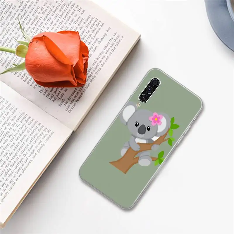 

Animal sleeping koala high quality Phone Case For Samsung A S M Note 9 10 20 fe 21 71 30 ultra plus 5g 11 31 51 s