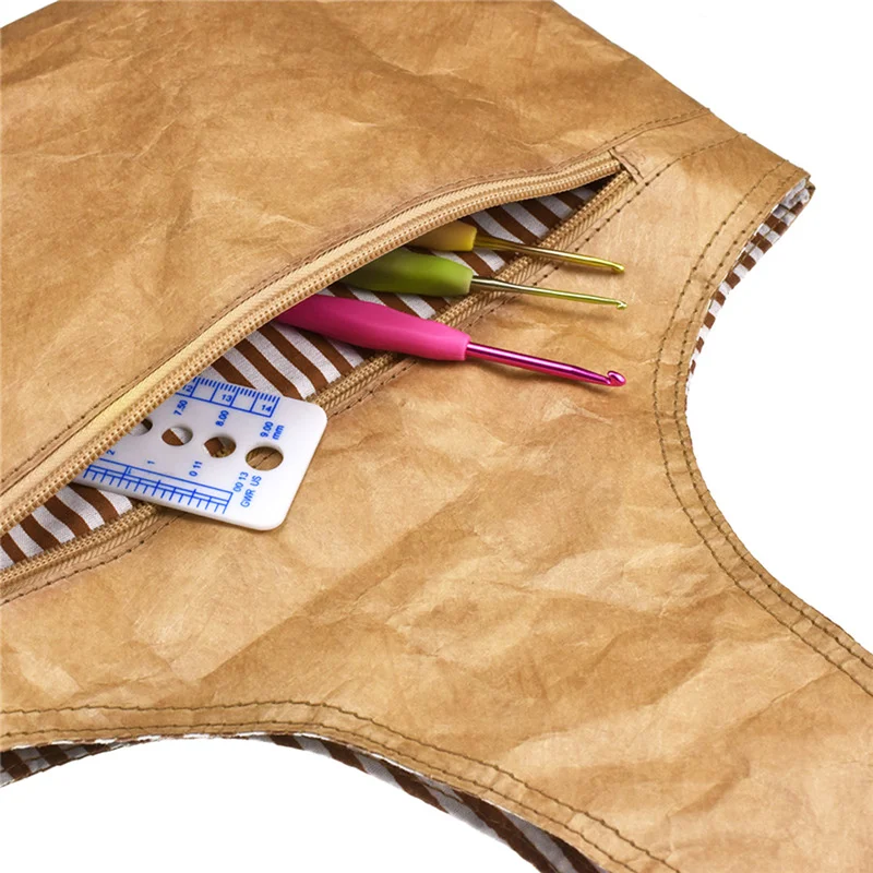 Сумка для хранения вязальной пряжи экологичные водонепроницаемые бумажные