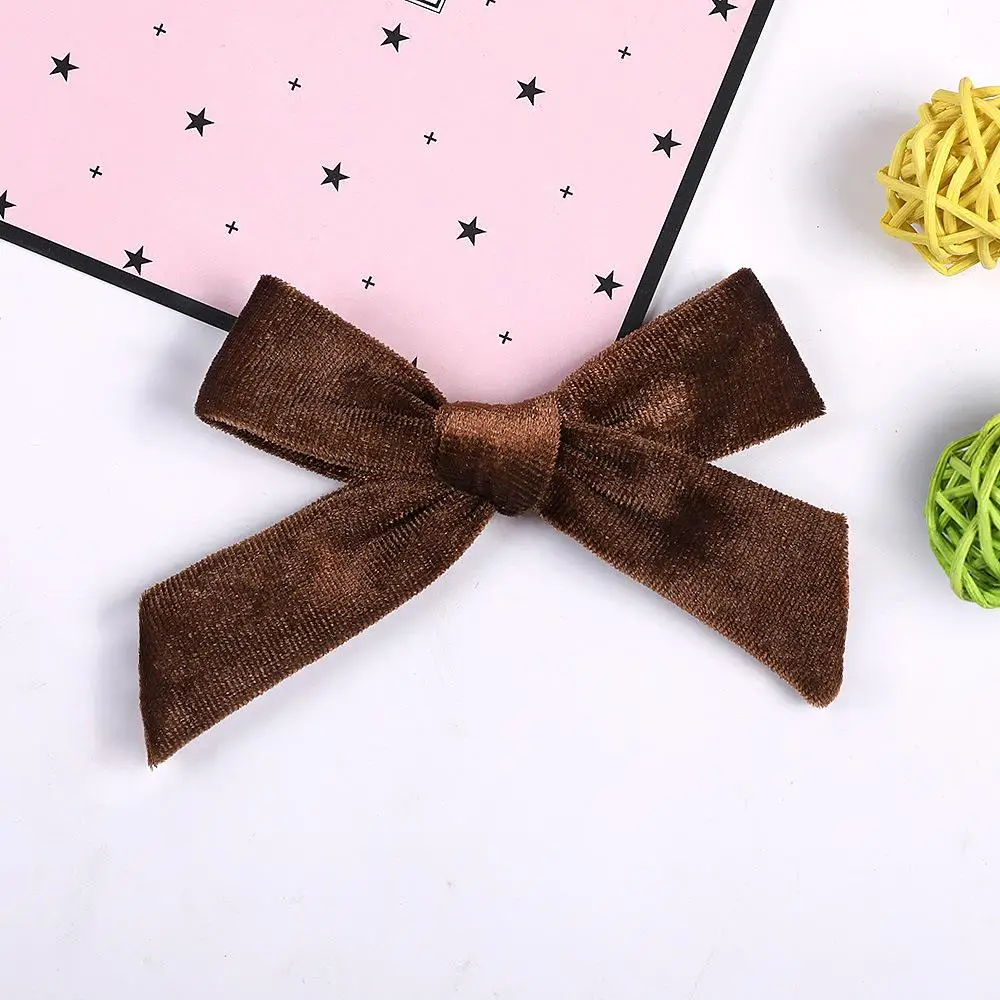 

Baby Girl Hair Bow Clip Children Kids Boutique Barrettes Princess Gift Party Velvet Hairclip Hair Accessories