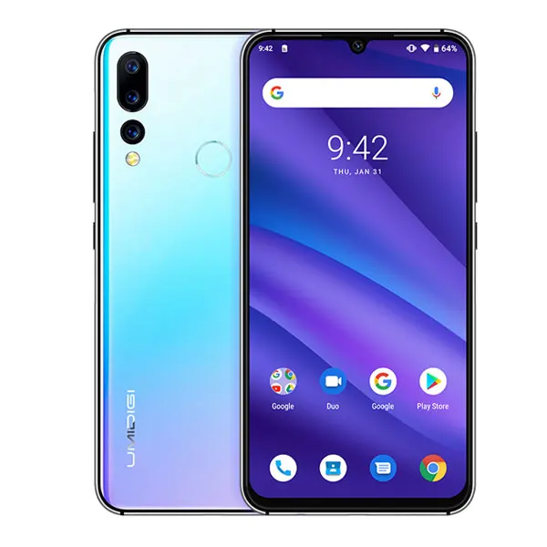 UMIDIGI A5 PRO Android 9,0 Восьмиядерный мобильный телефон 6,3 'FHD+ 16 МП Тройная камера 4150 мАч 4 ГБ ОЗУ 32 Гб ПЗУ смартфон gsm разблокирован - Цвет: Хаки