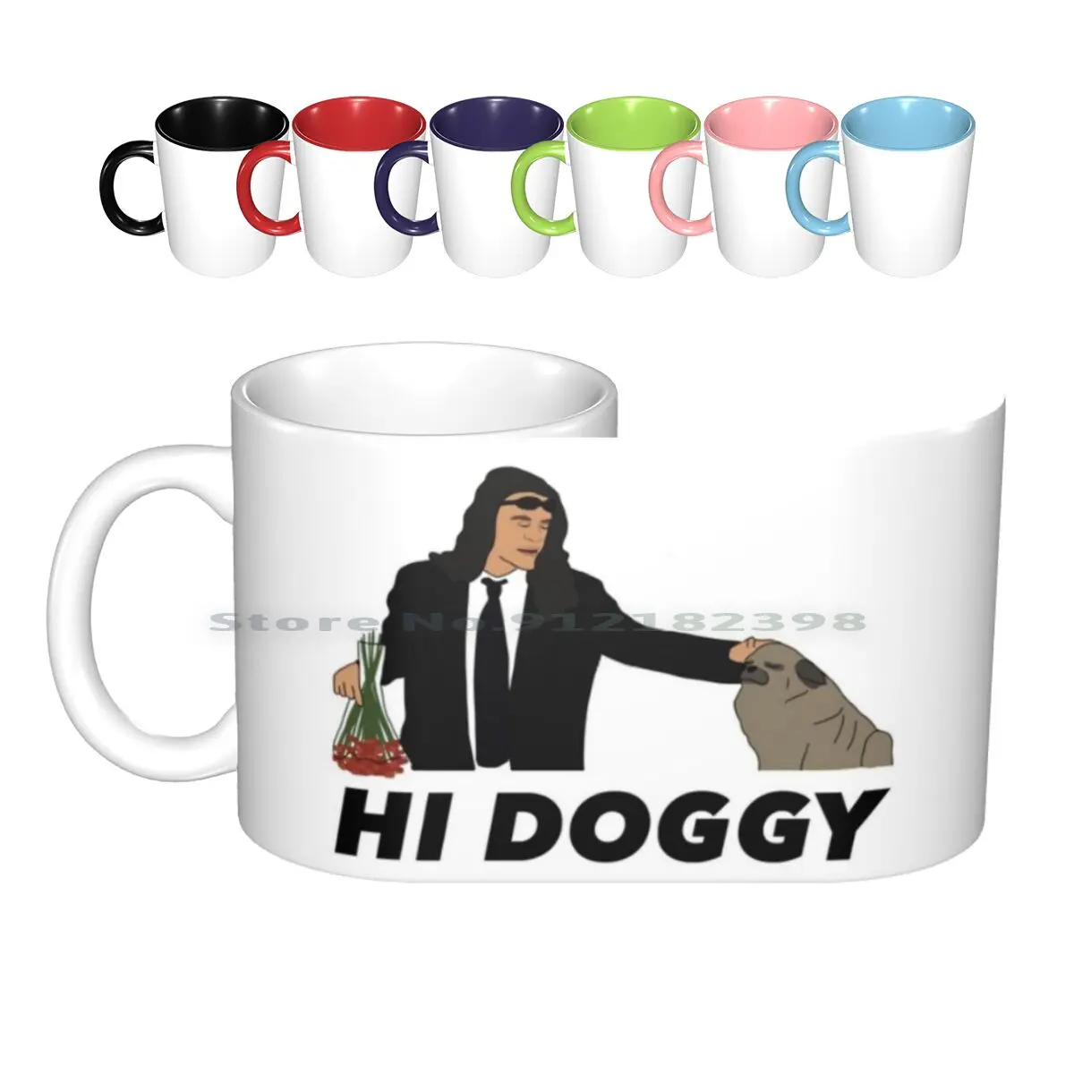 

Керамические кружки Hi Doggy, кофейные чашки, кружка для молока, чая, кружка Hi Doggy, Youre, чайное кольцо «Me Apart», Лиза, Джонни, визо, смешной фильм о стихийном событии