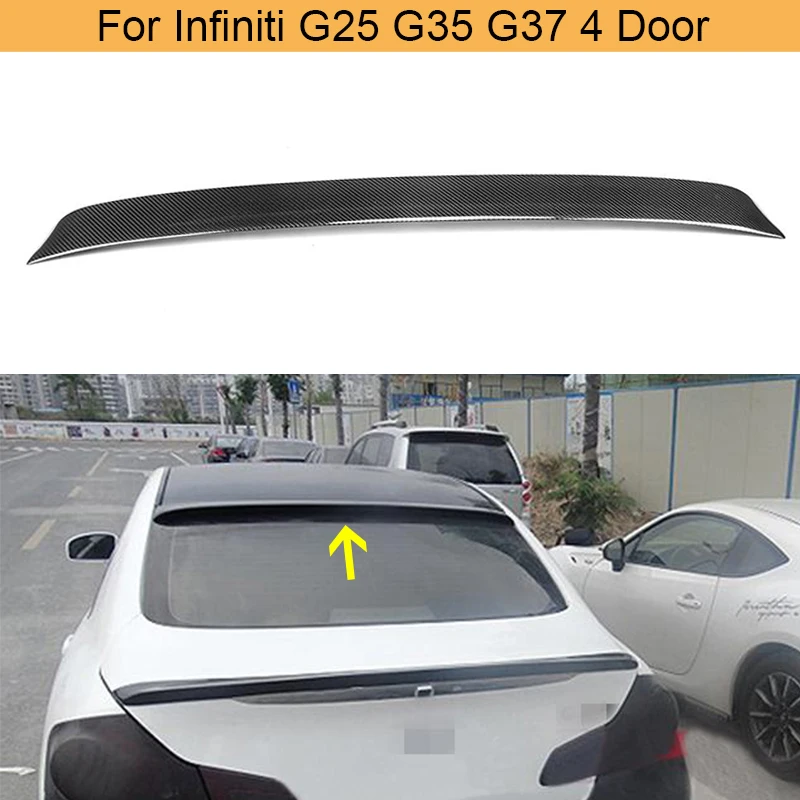 

Задний спойлер из углеродного волокна для Infiniti G25 G35 G37 4 двери 2006 - 2013