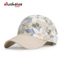 2022 new high quality casual baseball cap women men floral print snapback hat spring summer fashion gorro cotton adjustable bone