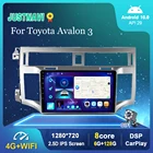 Автомобильный радиоприемник Carplay для Toyota Avalon 3 2005-2010 Android 10,0 стерео Мультимедийный Плеер навигация 4G WIFI IPS экран DSP No 2 Din