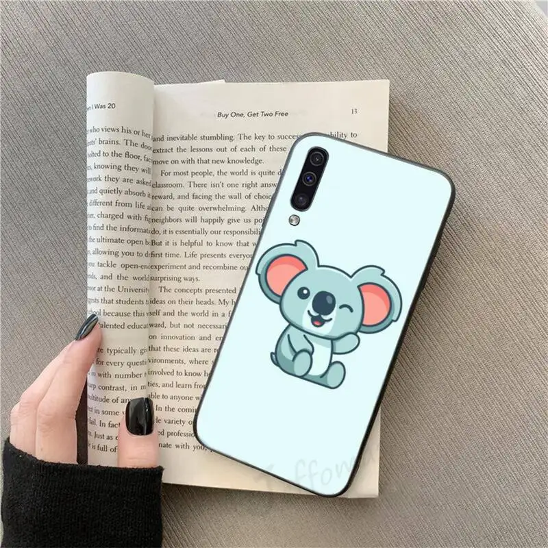 

Cute cartoon Animal sleeping koala Phone Case For Samsung galaxy S 9 10 20 A 10 21 30 31 40 50 51 71 s note 20 j 4 2018 plus