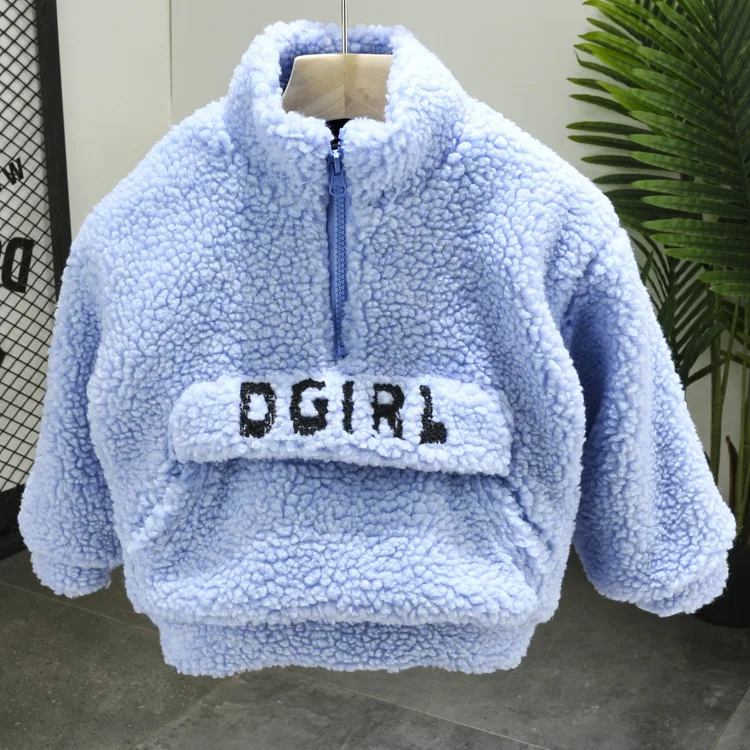 

Boys Clothing Sets Winter Thickening Kids Boys Suit For 2-7Years Boys Coral Wool Coat + Thickening Jeans Casual Sprot Suits