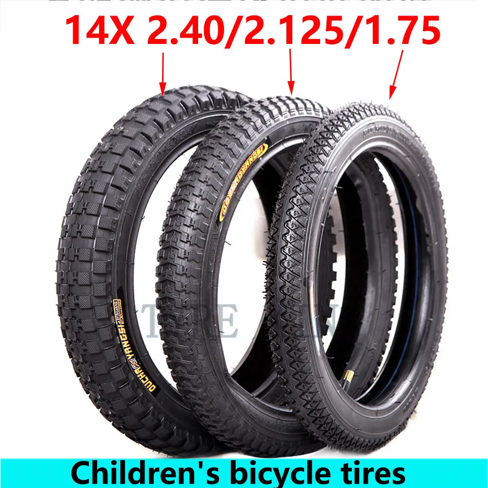 

Children's Bicycle Tire 14 Inches 14X1.75/2.125/2.40 Bicycle Inner Tube Outer Tire Baby Carriage Tyre Accessories