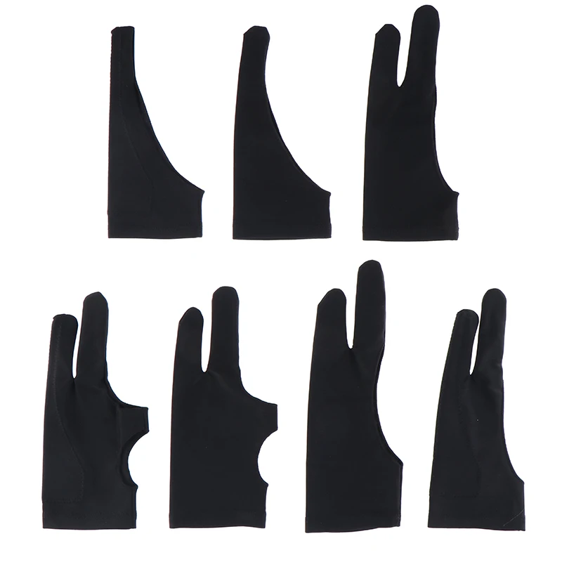 

2 Pcs Finger Anti-fouling Gloves For Artist Drawing & Pen Graphic Tablet Pad