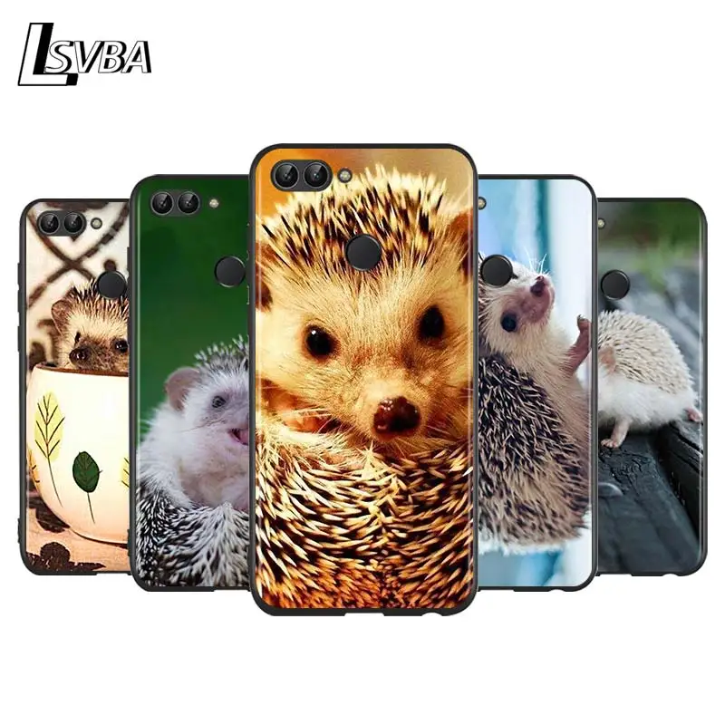 Милый Ежик для Huawei P Smart Z S Plus 2020 2019 Nova 5T 5i 5 4e 4 3i 3e 3 2i чехол телефона яркий черный