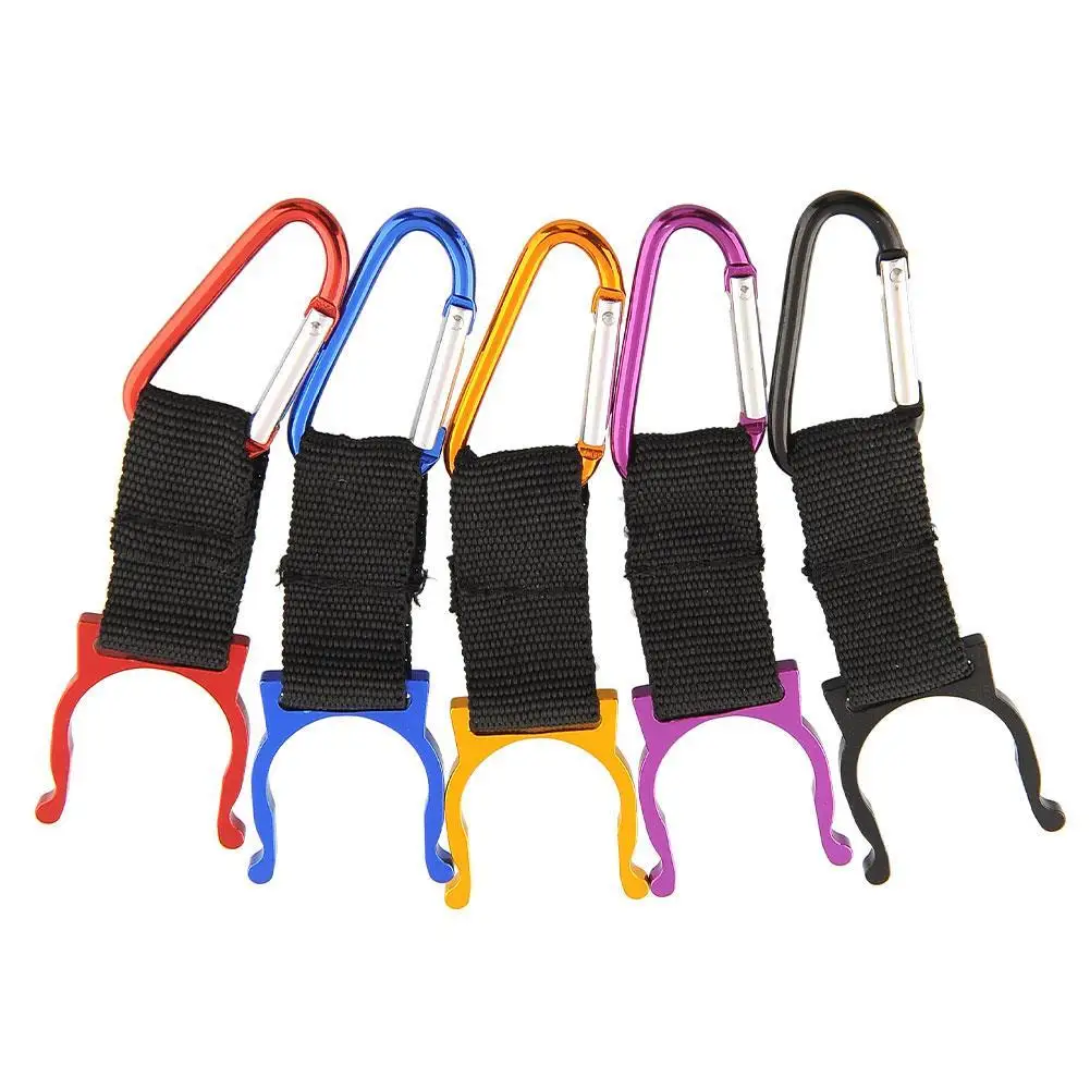 

Carabiner Buckle Holder Hook Water Bottle Clip 5Pcs Camping Useful