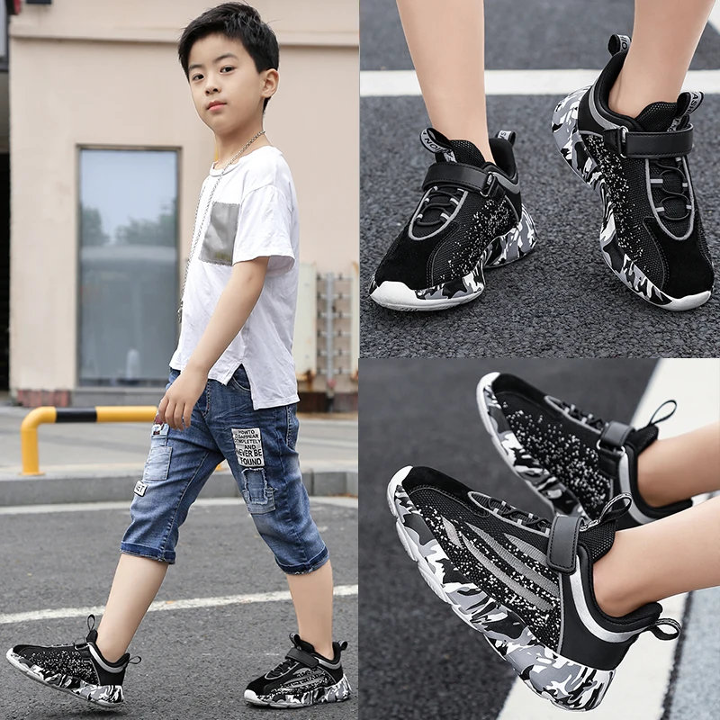 

New Spring Autumn Children Shoes Fashion Brand Sports Boys Shoes Casual Big Boy Sneaker Outdoor Training Breathable Boy Shoes