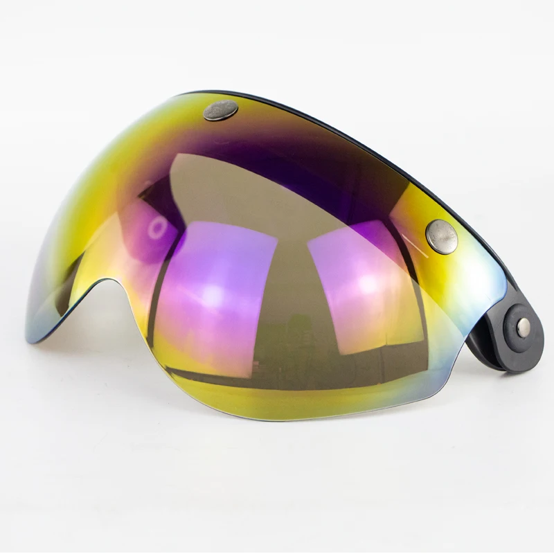 W форма мотоциклетный шлем пузырьковый козырек для шлемов с открытым лицом Casco Moto