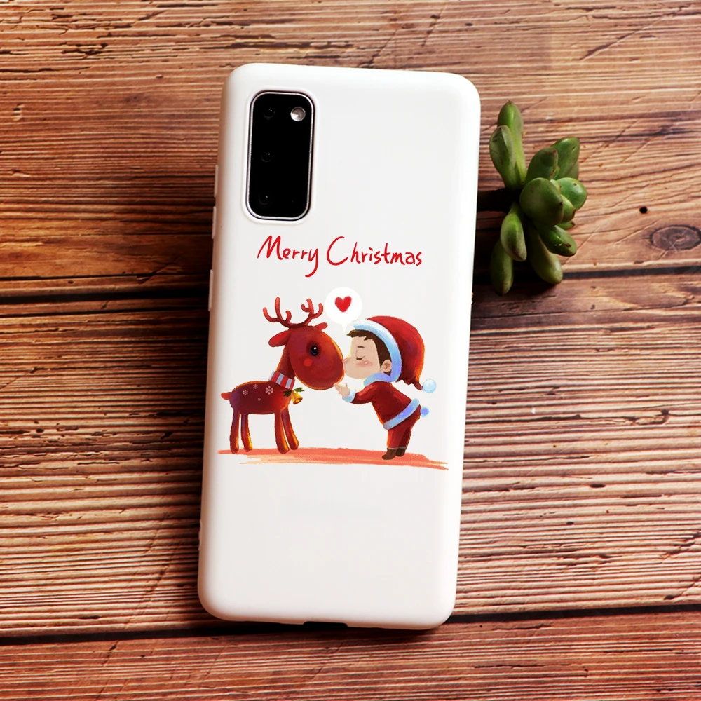 

PUNQZY Merry Christmas Santa Claus Case For Samsung Galaxy A50 A70 S20 S10 S11 S9 S2 PLUS A50S S20U Christmas Tree Soft TPU Case